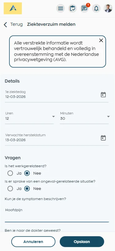 Ziekmelding en opvolging vastleggen zonder onnodige details